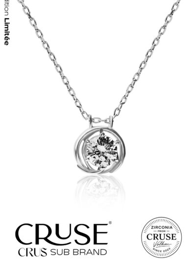yuvalı tek taş daire kolye | Cruse