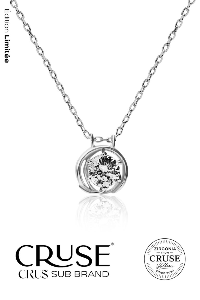 yuvalı tek taş daire kolye | Cruse