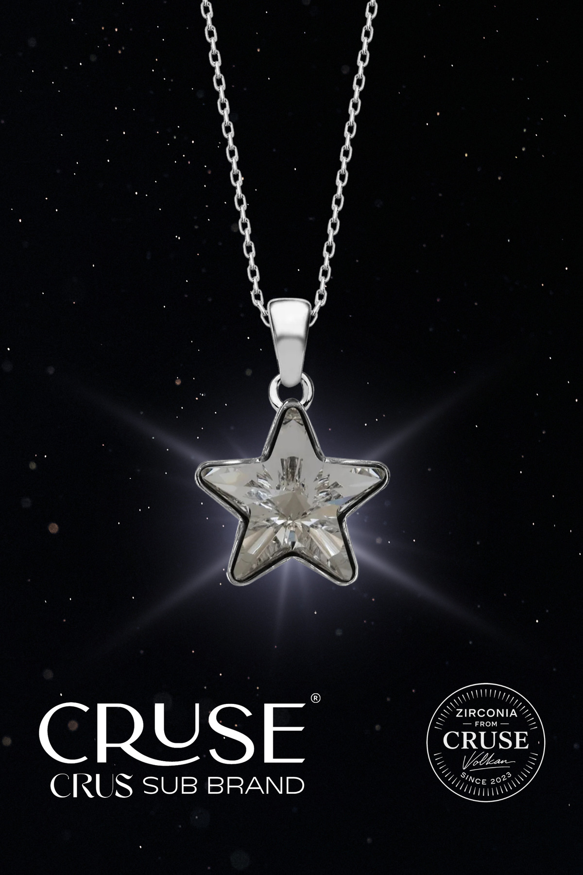 crystal yıldız taşlı kolye | Cruse