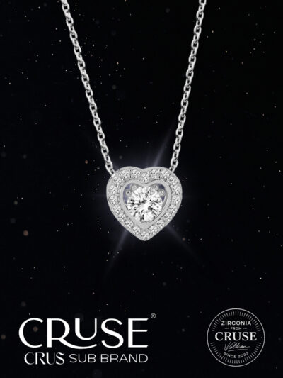 büyülü kalp tektaş kolye | Cruse