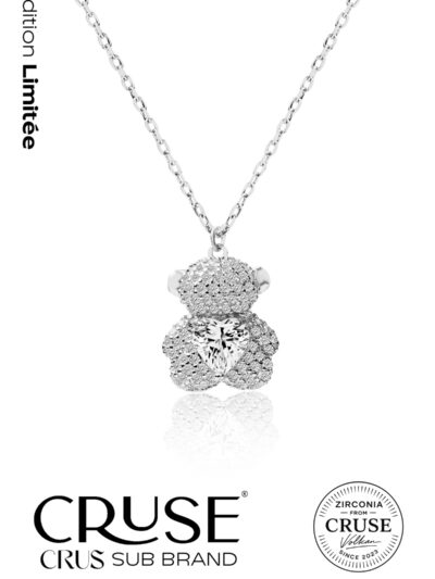 kalp taşlı teddy ayıcık kolye | Cruse