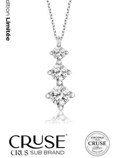 cascade de lumière üç taş kolye édition limitée | Cruse