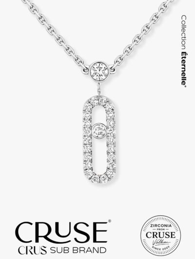 éternelle élégance mini hareketli taşlı kolye | Cruse