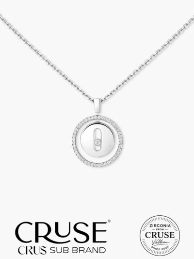 éternelle cercle divin hareketli taşlı kolye | Cruse