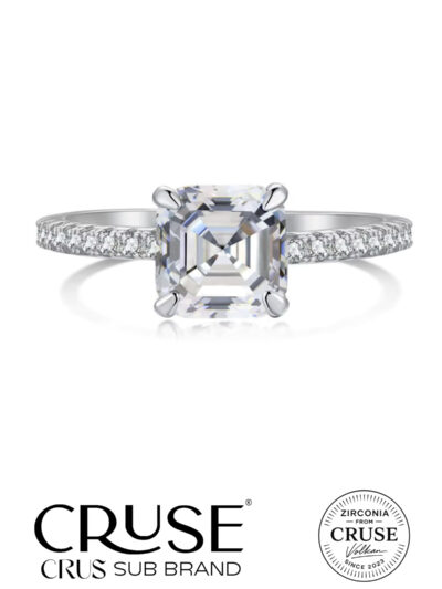 asscher kesim tektaş yüzük | Cruse
