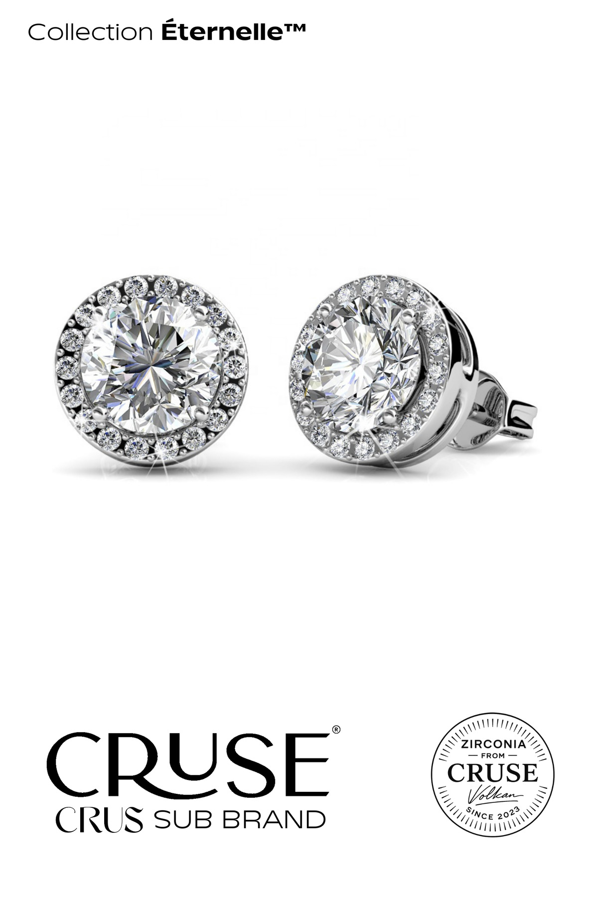 éternelle halo tektaş küpe | Cruse