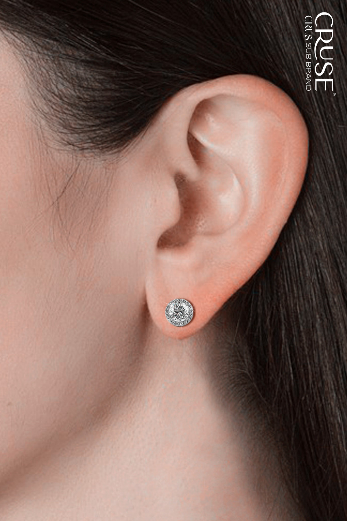 éternelle halo tektaş küpe | Cruse