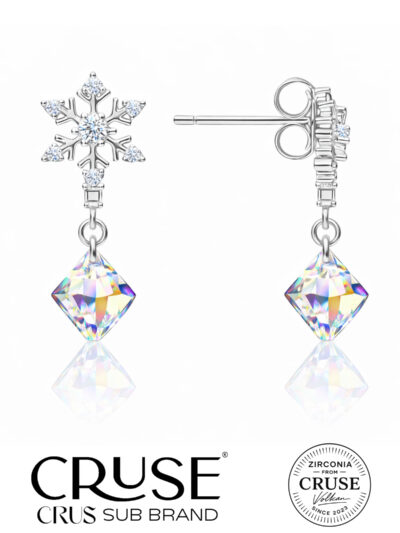 éternelle kar tanesi crystal taşlı sallantılı küpe | Cruse