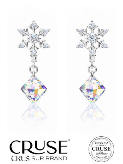 éternelle kar tanesi crystal taşlı sallantılı küpe | Cruse