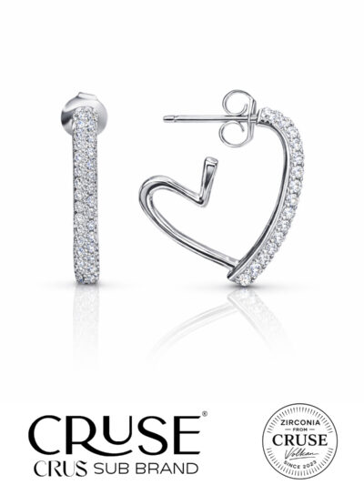 éternelle pavé kalp küpe | Cruse