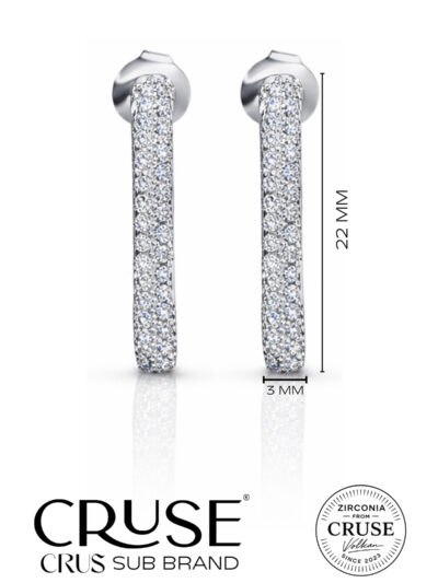 éternelle pavé kalp küpe | Cruse