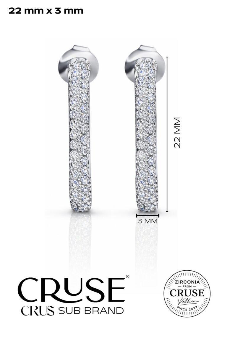 éternelle pavé kalp küpe | Cruse