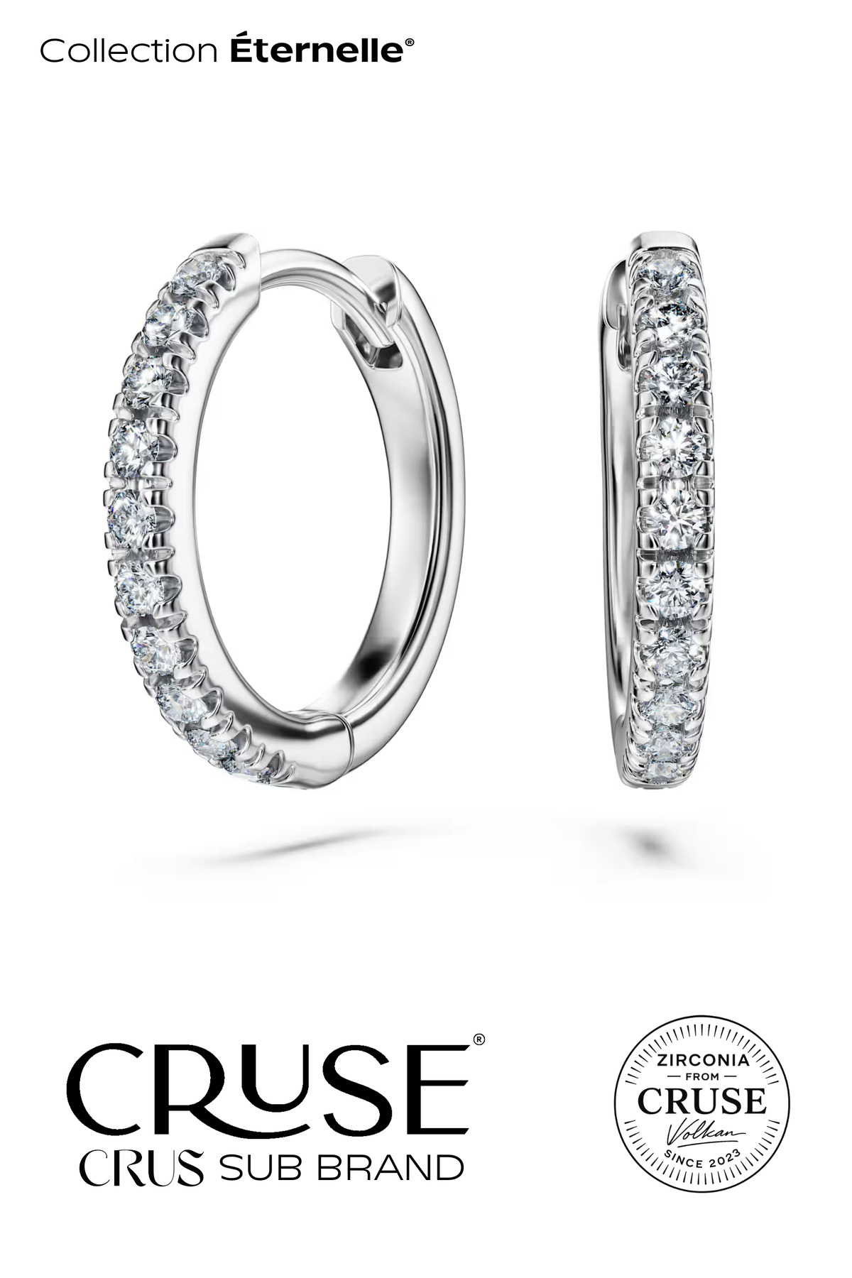 éternelle 0.2 ct halka küpe | Cruse