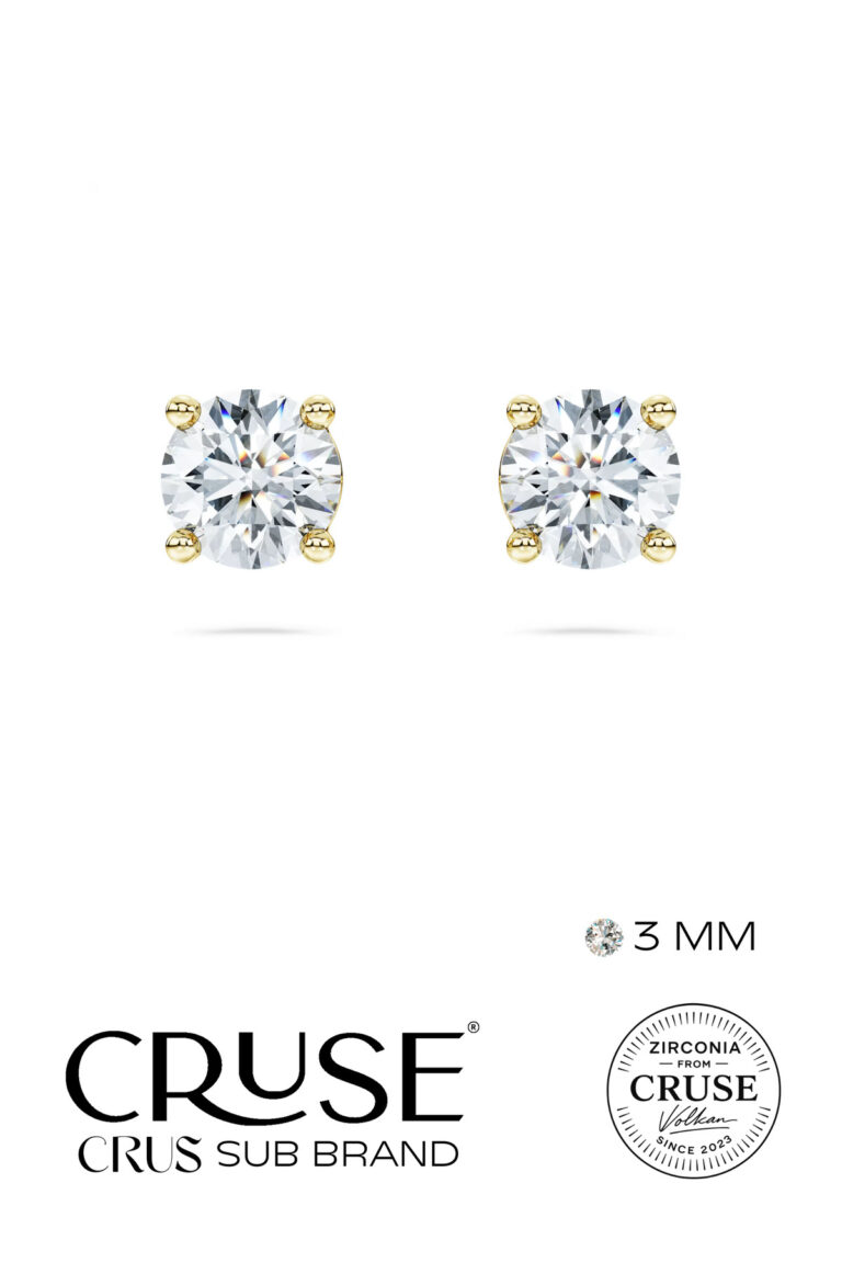 3 mm tektaş küpe | Cruse