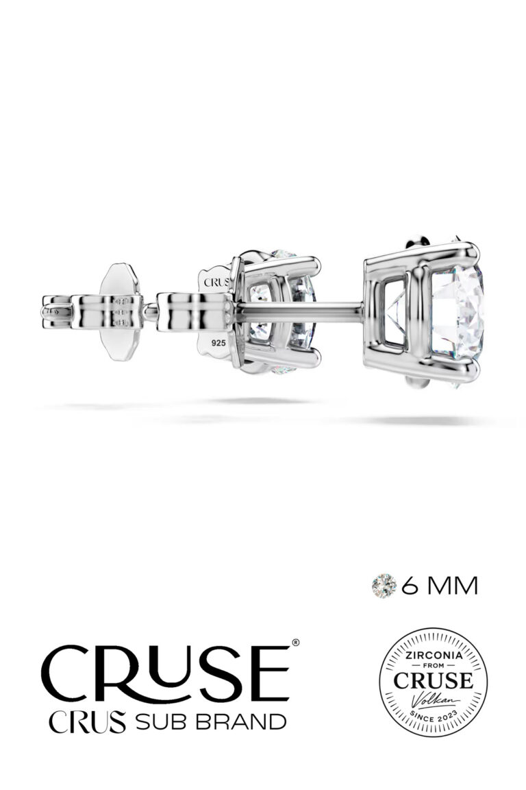 6 mm tektaş küpe | Cruse