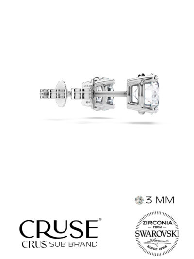 3 mm tektaş küpe | Cruse