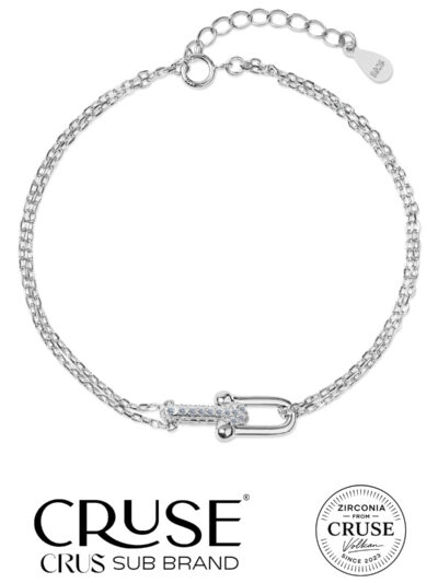 titan lock pavé i̇nce güç zinciri bileklik | Cruse