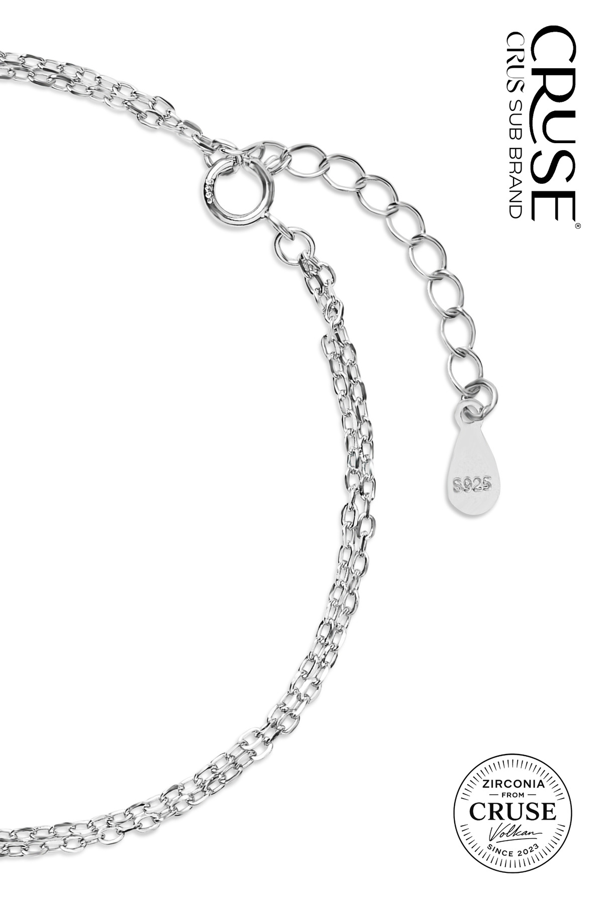 titan lock pavé i̇nce güç zinciri bileklik | Cruse