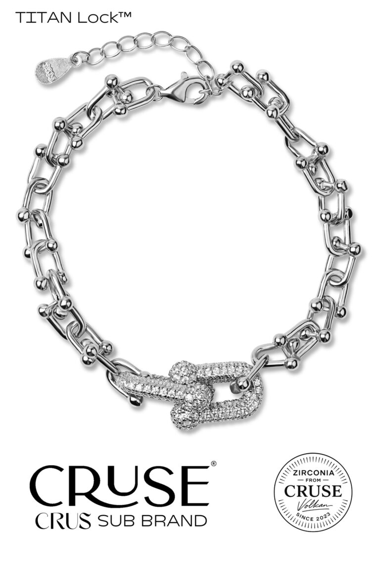 titan lock pavé güç zinciri bileklik | Cruse