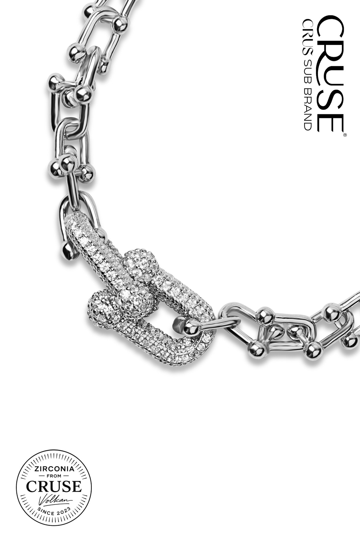 titan lock pavé güç zinciri bileklik | Cruse
