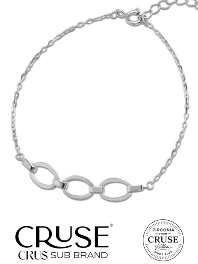 oval zincir detaylı minimal bileklik | Cruse