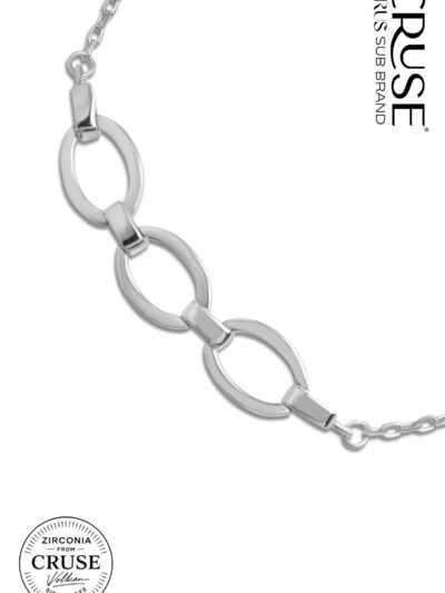oval zincir detaylı minimal bileklik | Cruse