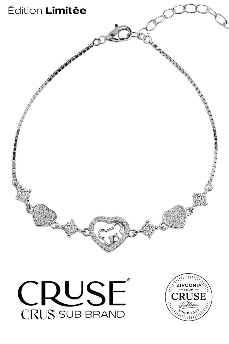 amour petit işıltılı kalp ayıcık bileklik | Cruse