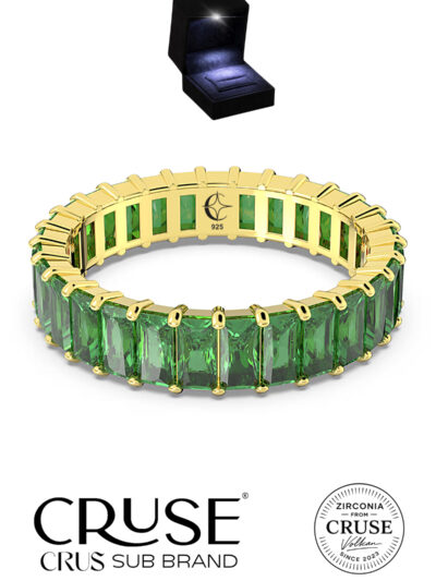 yeşil baget taşlı tamtur yüzük | Cruse