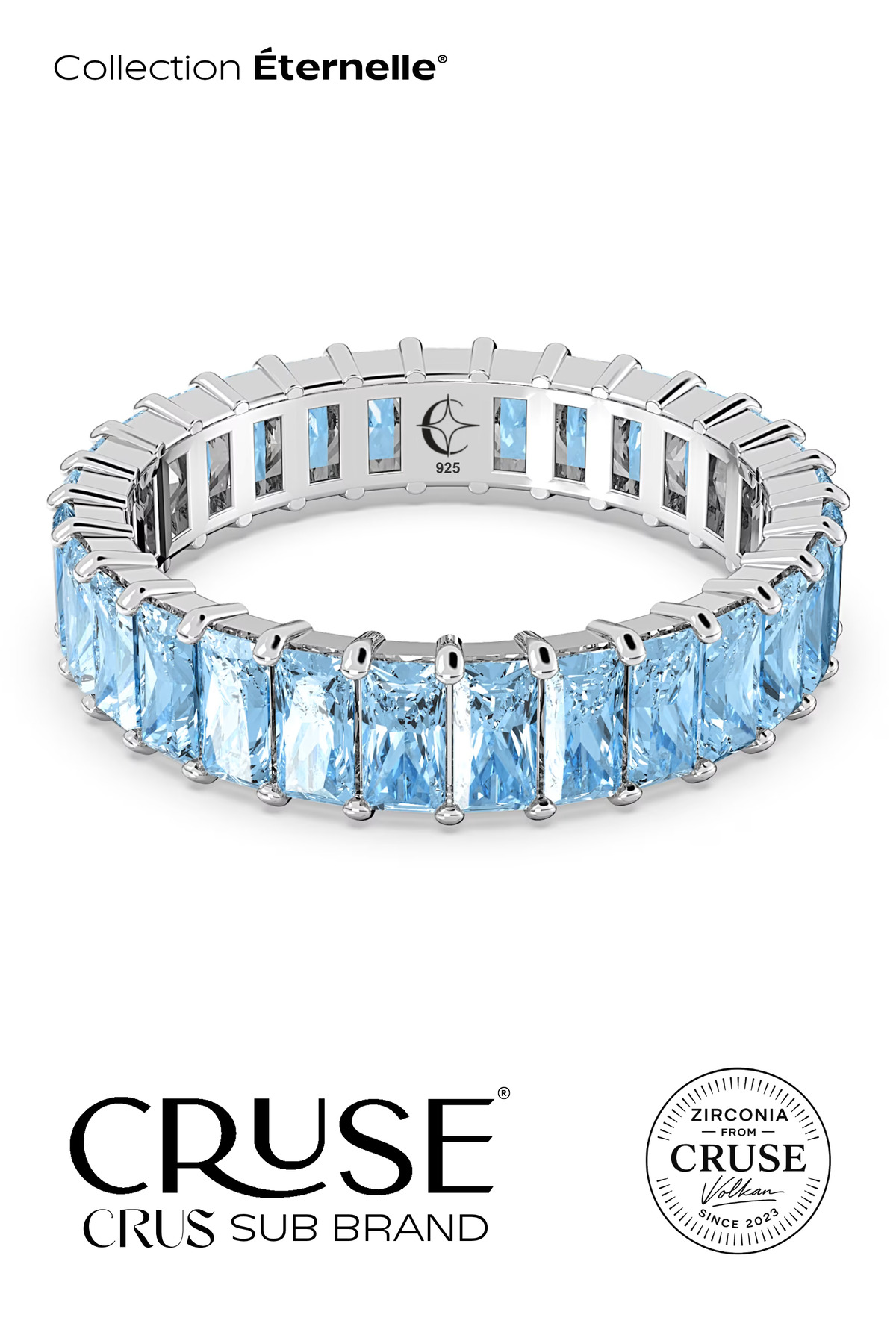 aqua baget taşlı tamtur yüzük | Cruse