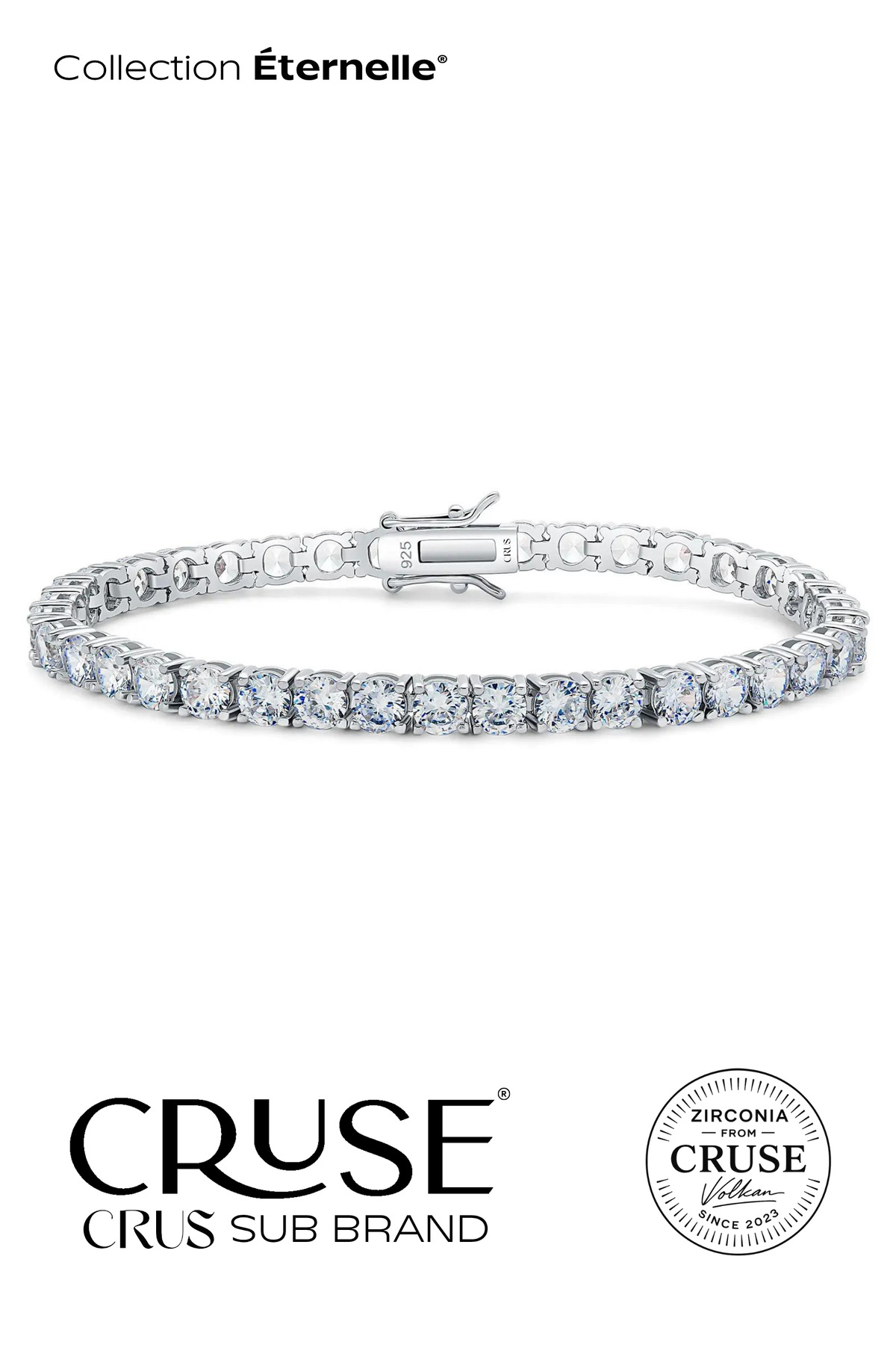 3 mm taşlı su yolu bileklik | Cruse