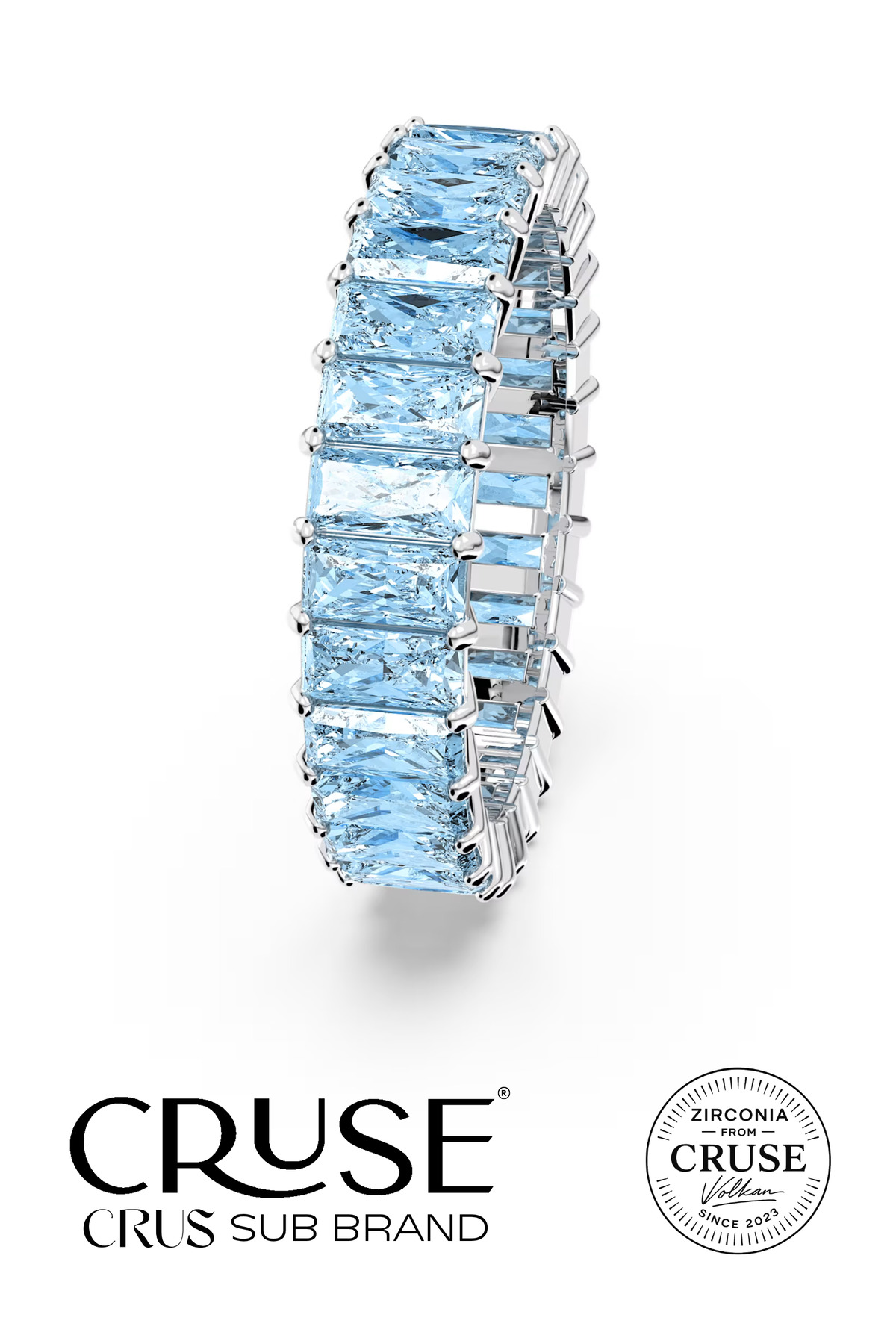 aqua baget taşlı tamtur yüzük | Cruse