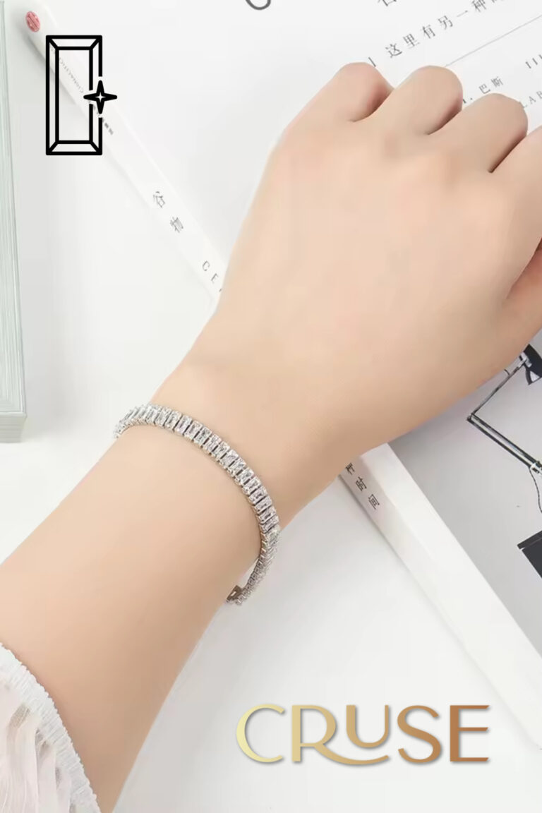 crystal baget taşlı su yolu bileklik özel seri hediyeli | Cruse