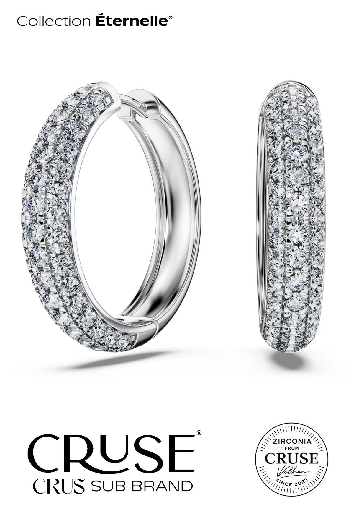 éternelle 2.0 ct tamtur halka küpe | Cruse
