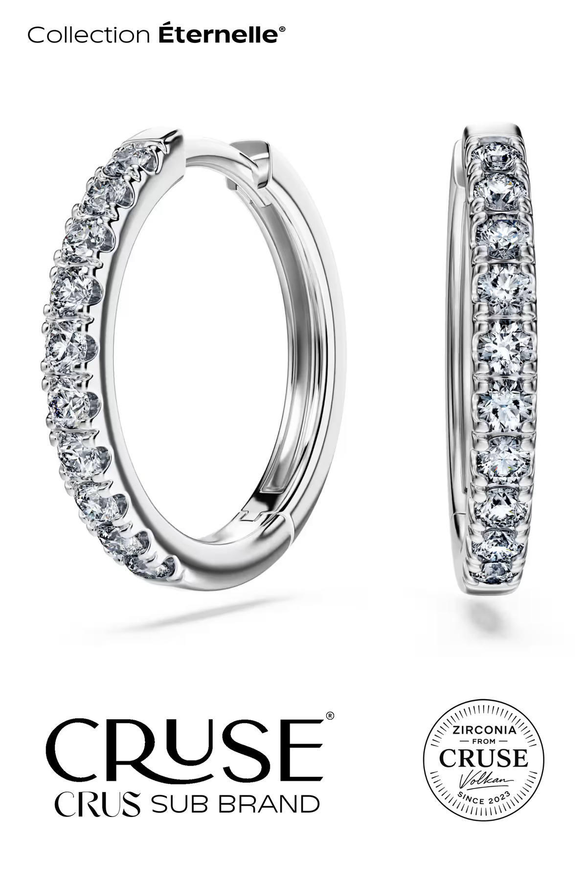 éternelle 0.5 ct halka küpe | Cruse