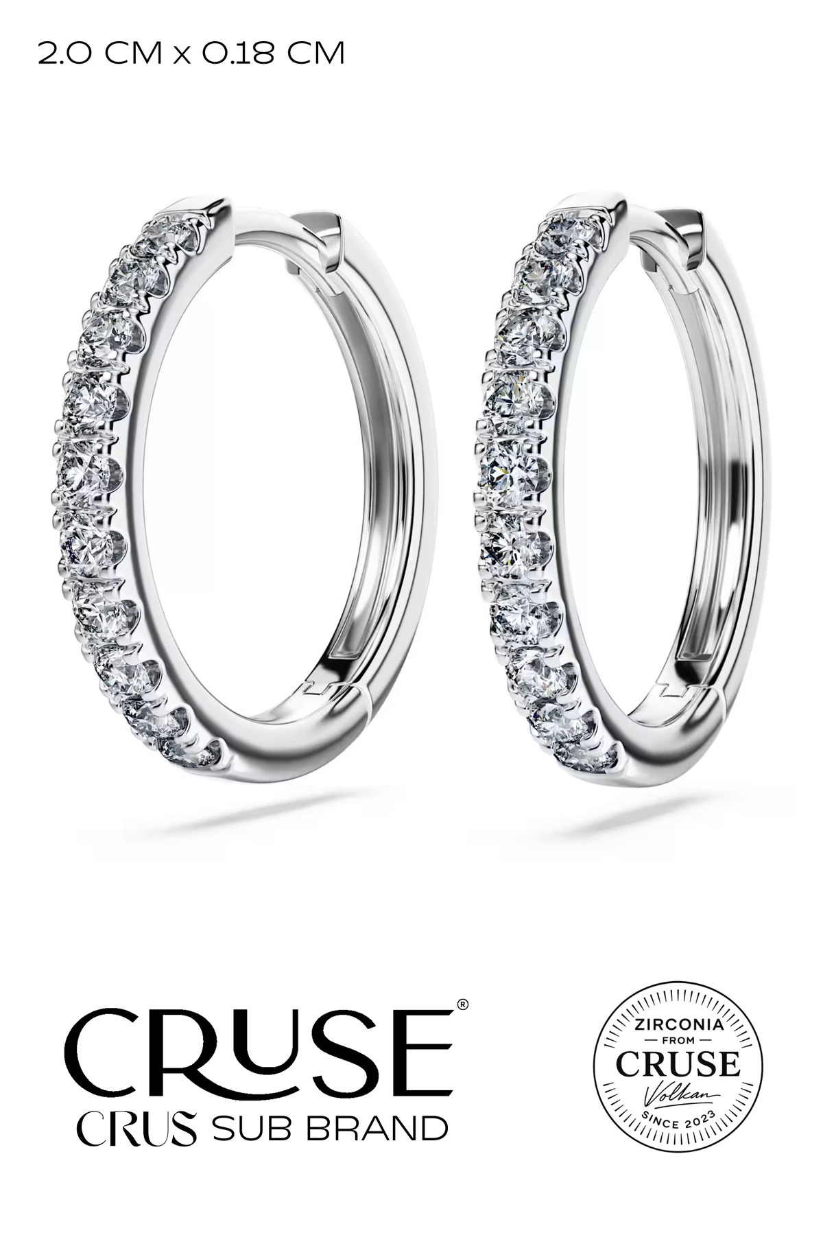 éternelle 0.5 ct halka küpe | Cruse