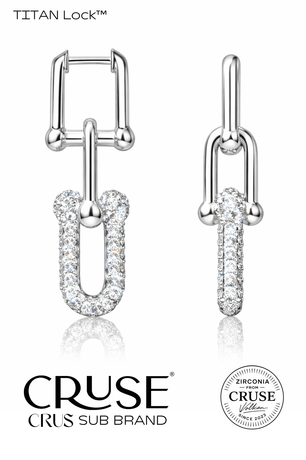 titan lock anchor sallantılı küpe | Cruse